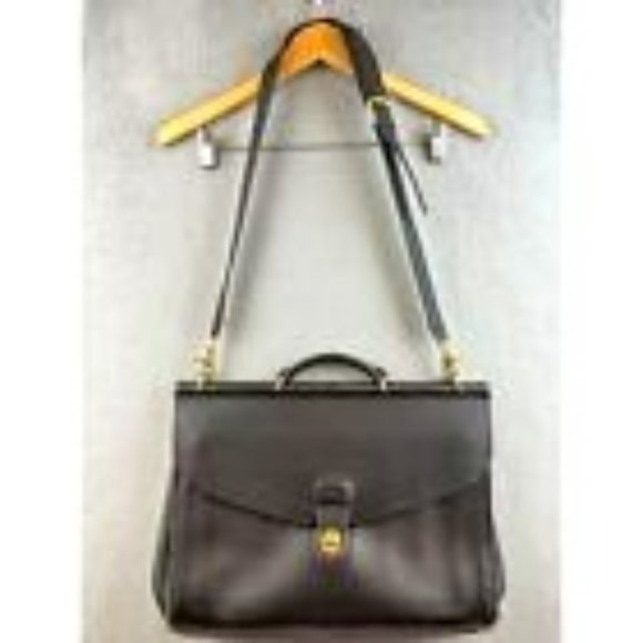 Coach Vintage Beekman black Leather Messenger Bag - Picture 2 of 4